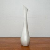 White sculptural German vase from the mid-century by Peter Müller for Sgrafo Modern, 1960s.