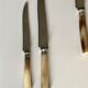 Lot of 24 horn handle knives circa 1900