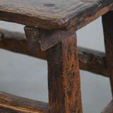 Unique Antique Spanish Side Table / Stool from the 16th Century