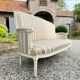 Large Sofa In Painted Wood From Louis XVI XVIII Eme Century
