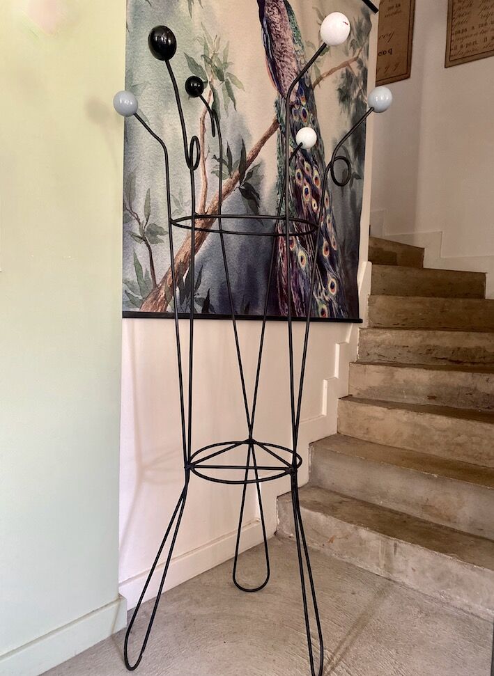 1960s ball coat rack