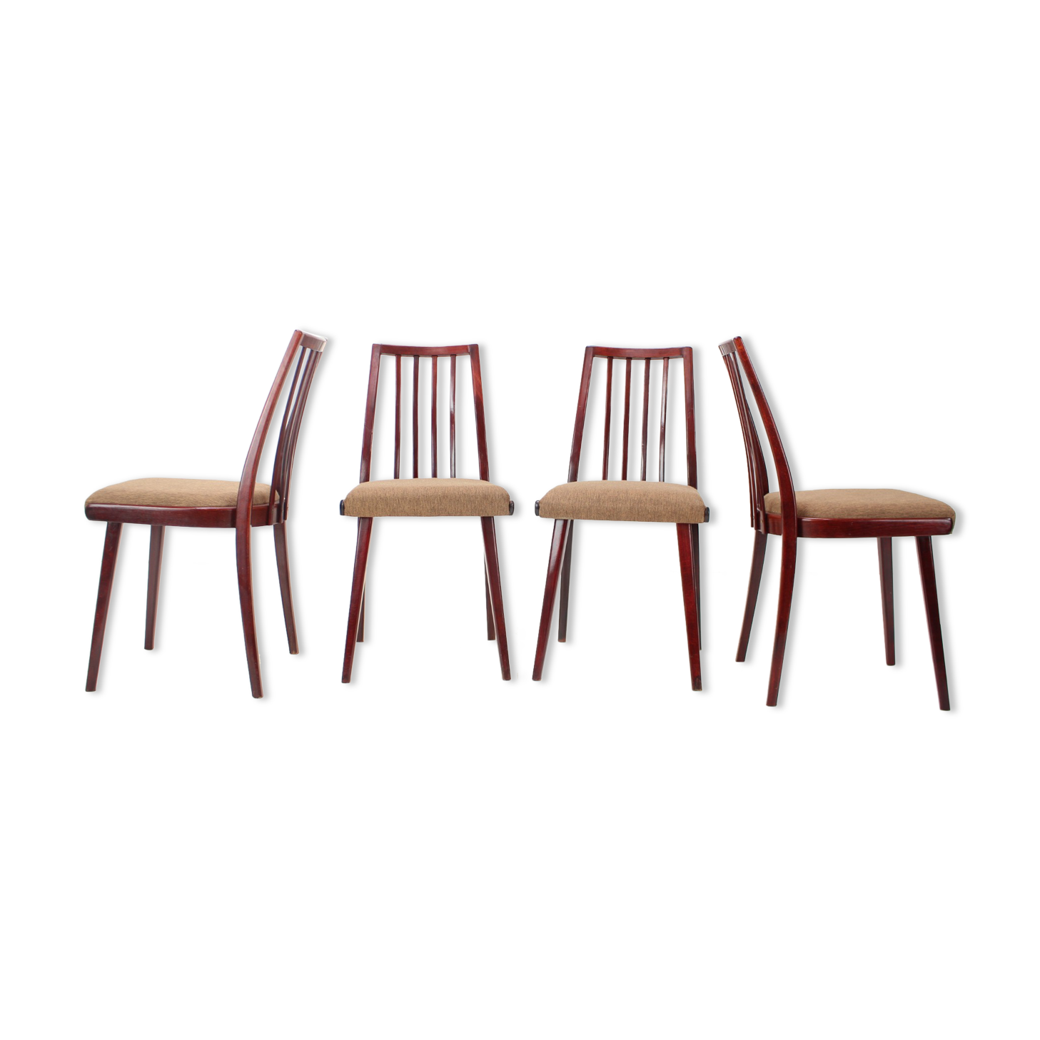 1970s Set of Four Dining Chairs by Jitona, Czechoslovakia