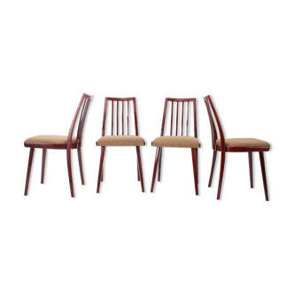 1970s Set of Four Dining Chairs by Jitona, Czechoslovakia