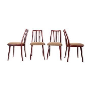 1970s Set of Four Dining Chairs by Jitona, Czechoslovakia