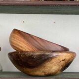 Plat en bois brulé