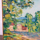 View of the church of La Clayette, signed François Sauvageot 1947