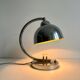 Vintage table lamp, modernist chrome metal, France 1930