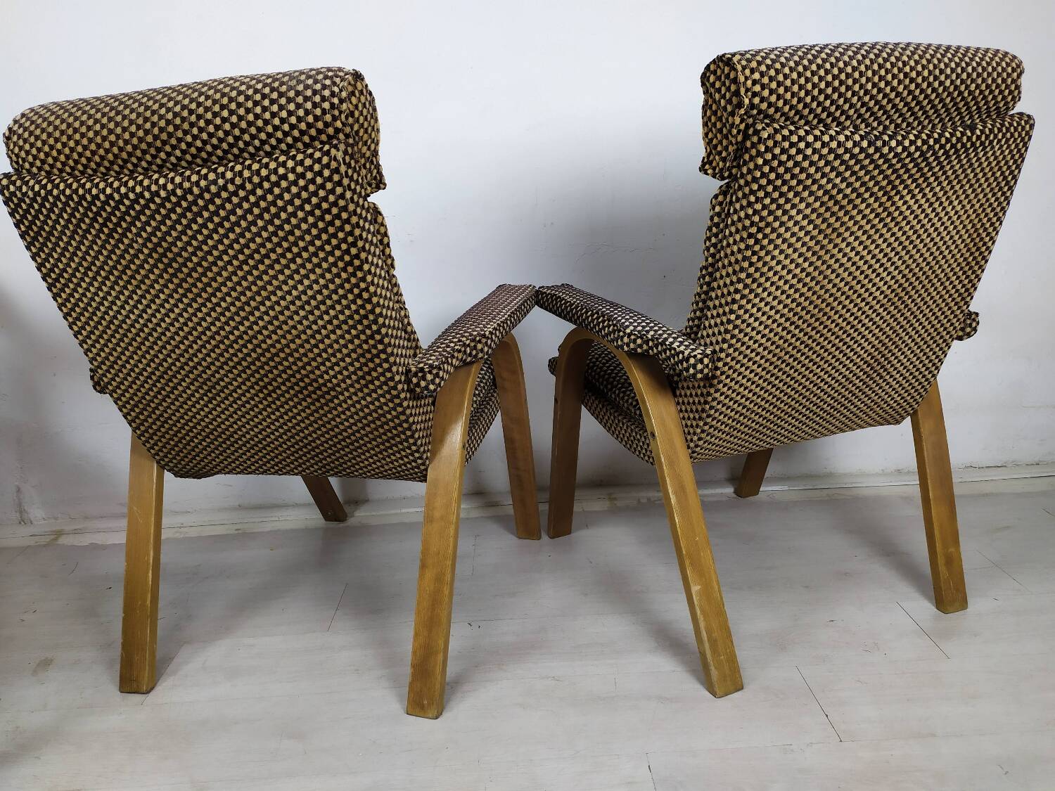 2 vintage Baumann armchairs