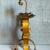 Chandelier wrought iron Art-popular with three arms old