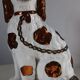 Jersey earthenware Staffordshire dog