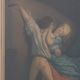 Antique Walnut Frame with Engraving “Le Verrou” by Maurice Blot, France