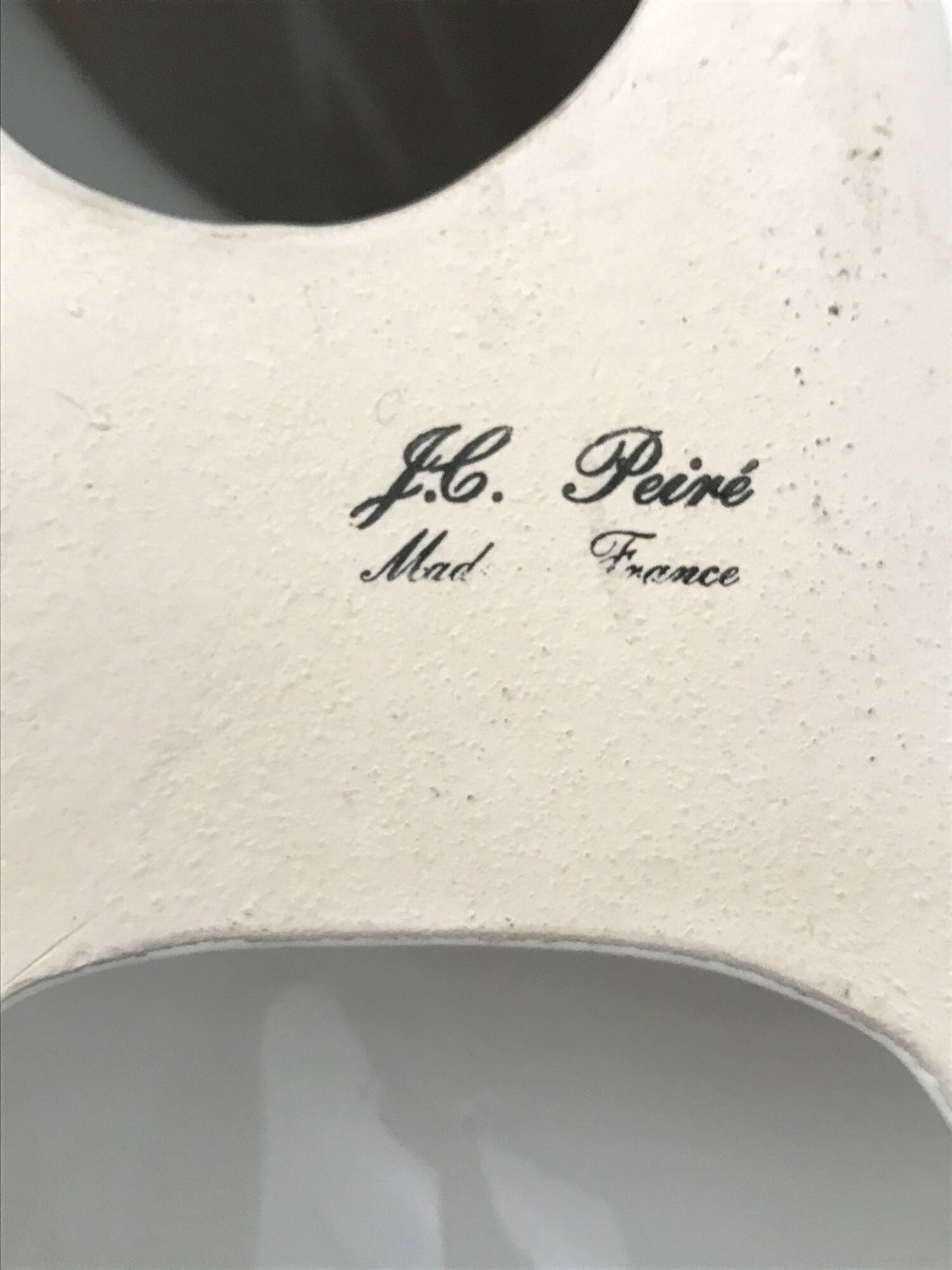 Vintage ceramic wall lamp by JC Peiré 80s