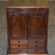 Cabinet de bibliothèque Folio en bois dur William IV vers 1830 avec tiroirs
