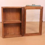 Original polychrome Burmese teak display case