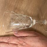 Set of 6 white wine glasses