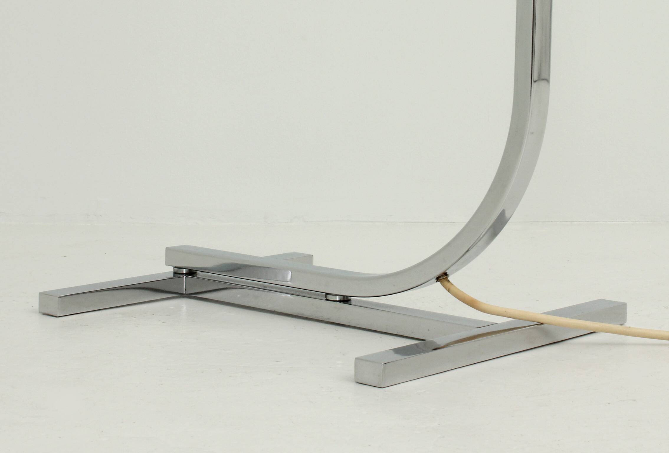 Chromed floor lamp AM/AS by Franco Albini for Sirrah, Italy, 1969