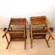 Gelenka Armchairs in Solid Beech Wood, Germany, 1950, Set of 2