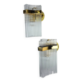 Pair of Gaetano Sciolari wall lights for Lightolier, Italy, circa 1970s