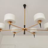 Chandelier 1950 modernist design arlus lunel
