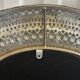 Large oriental mirror in pierced metal - H 116 cm