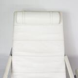 Leather armchair and footstool 'Genni' by Gabriele Mucchi For Zanotta