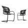Set of vintage Italian postmodern cantilever armchairs Canasta by Heron Parigi for Heron Parigi Design.