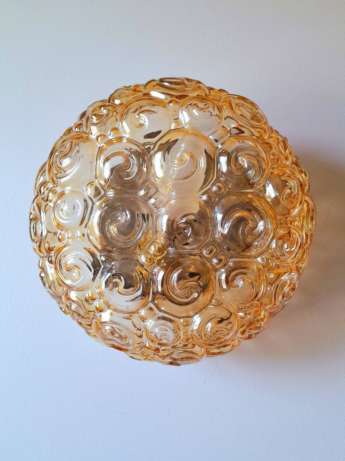 Applique ou plafonnier escargots,Helena Tynell 70s