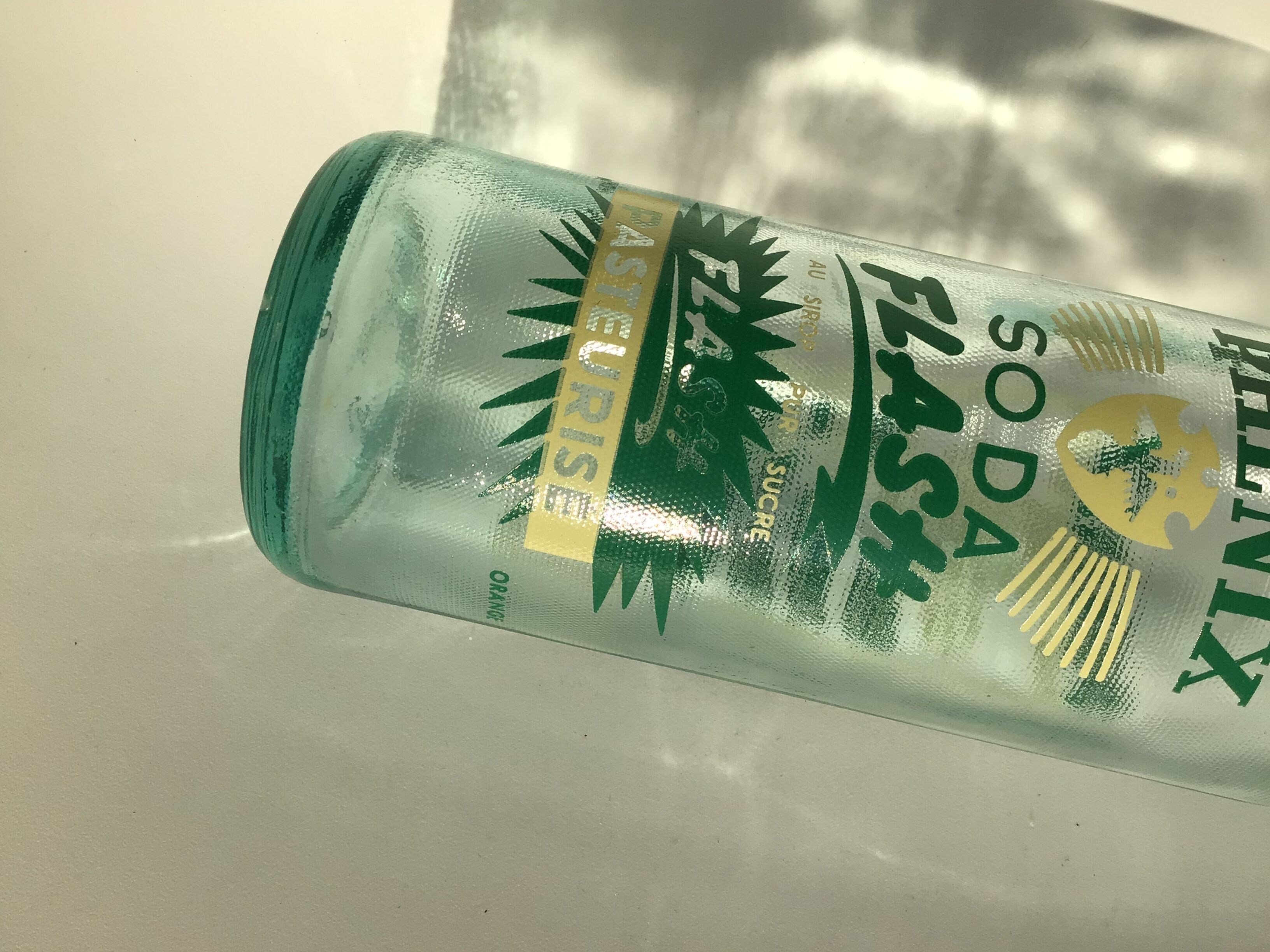 Hermetic bottle Phoenix soda 1l green screen printing