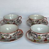 4 Chinese porcelain tea cups