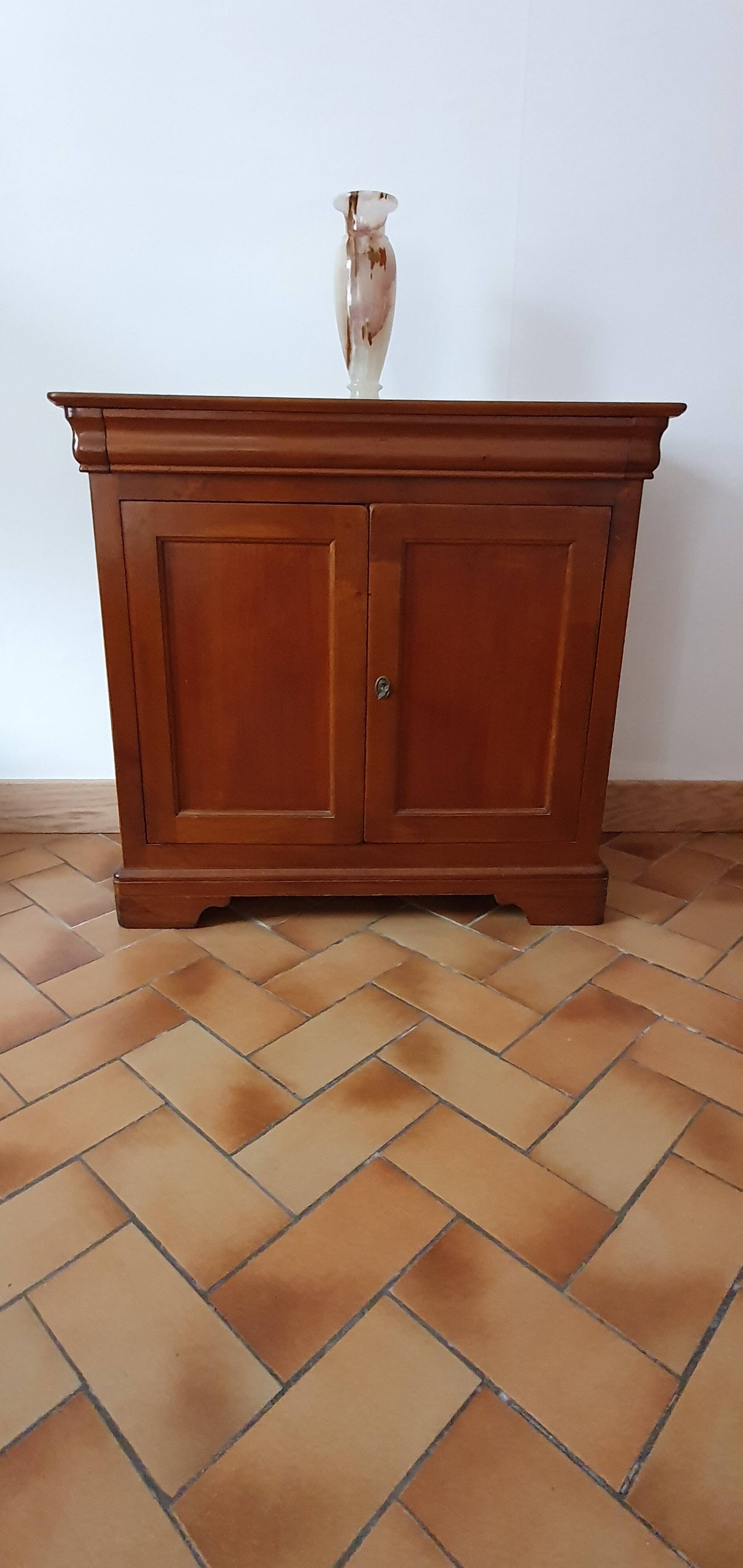 Small cherry wood piece of furniture