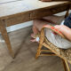 Oak farmhouse table