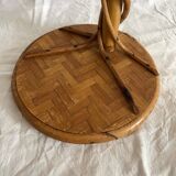 Vintage rattan plant holder