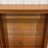 1950s English yew display cabinet