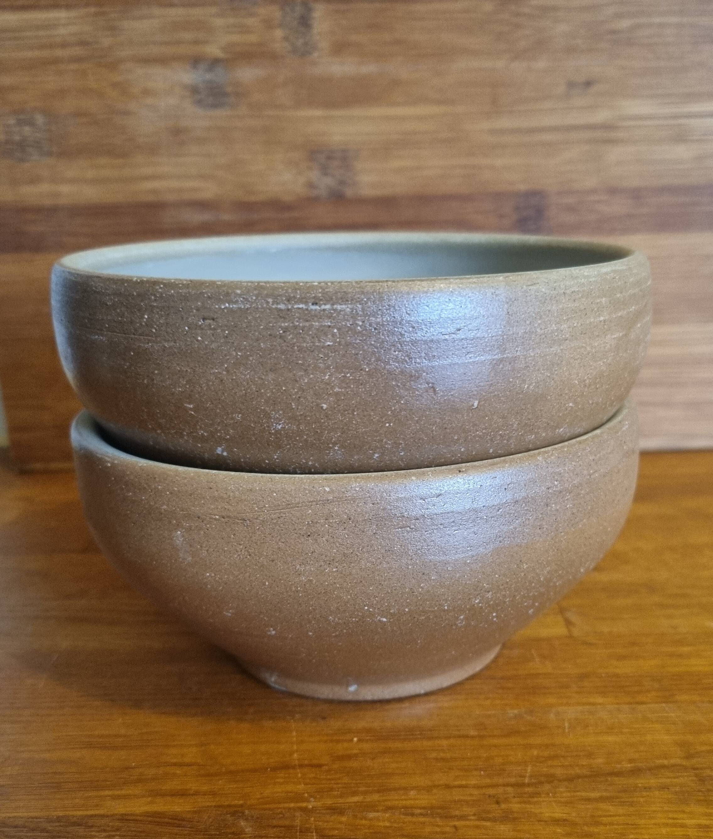 Set of 2 Vintage Stoneware Bowls No 1