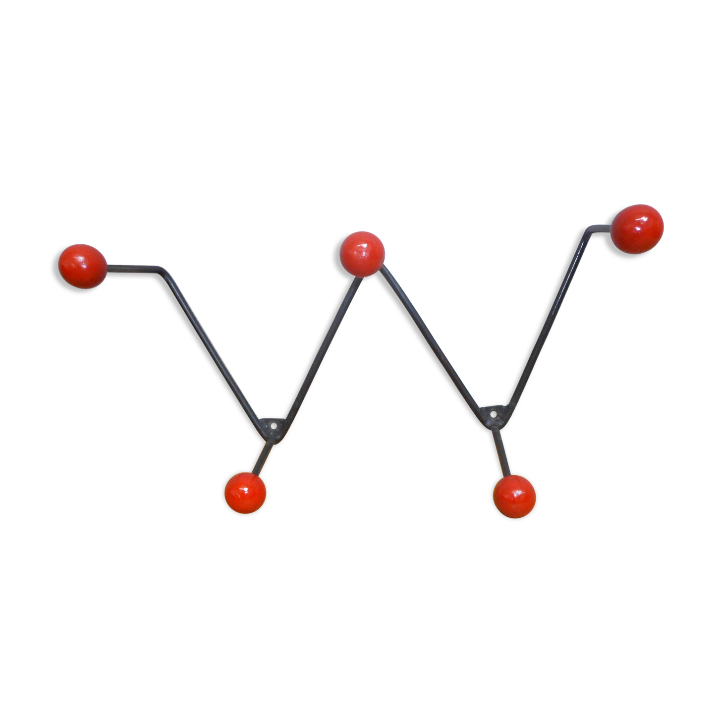 Coat rack in black iron