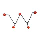 Coat rack in black iron