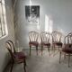 Lot of 6 Josef Kohn curved wood bistro chairs