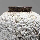 Stoneware vase with cracked decoration, louis-auguste dage, 1940s