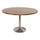 Mid-Century Round Walnut Dining Table, Denmark, 1970s
