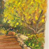 Dans l'huile sur toile du XXe siècle de Sylvain Coste "L'escalier de la bastide"