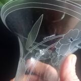 Vase vintage en verre Léonard pour Hutschenreuther