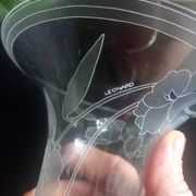 Leonard vase for Hutschenreuther in vintage glass