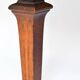 Louis XVI style half-moon marble marquetry sideboard