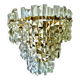 Kinkeldey crystal glass wall lamp, Austria 1970