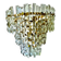Kinkeldey crystal glass wall lamp, Austria 1970