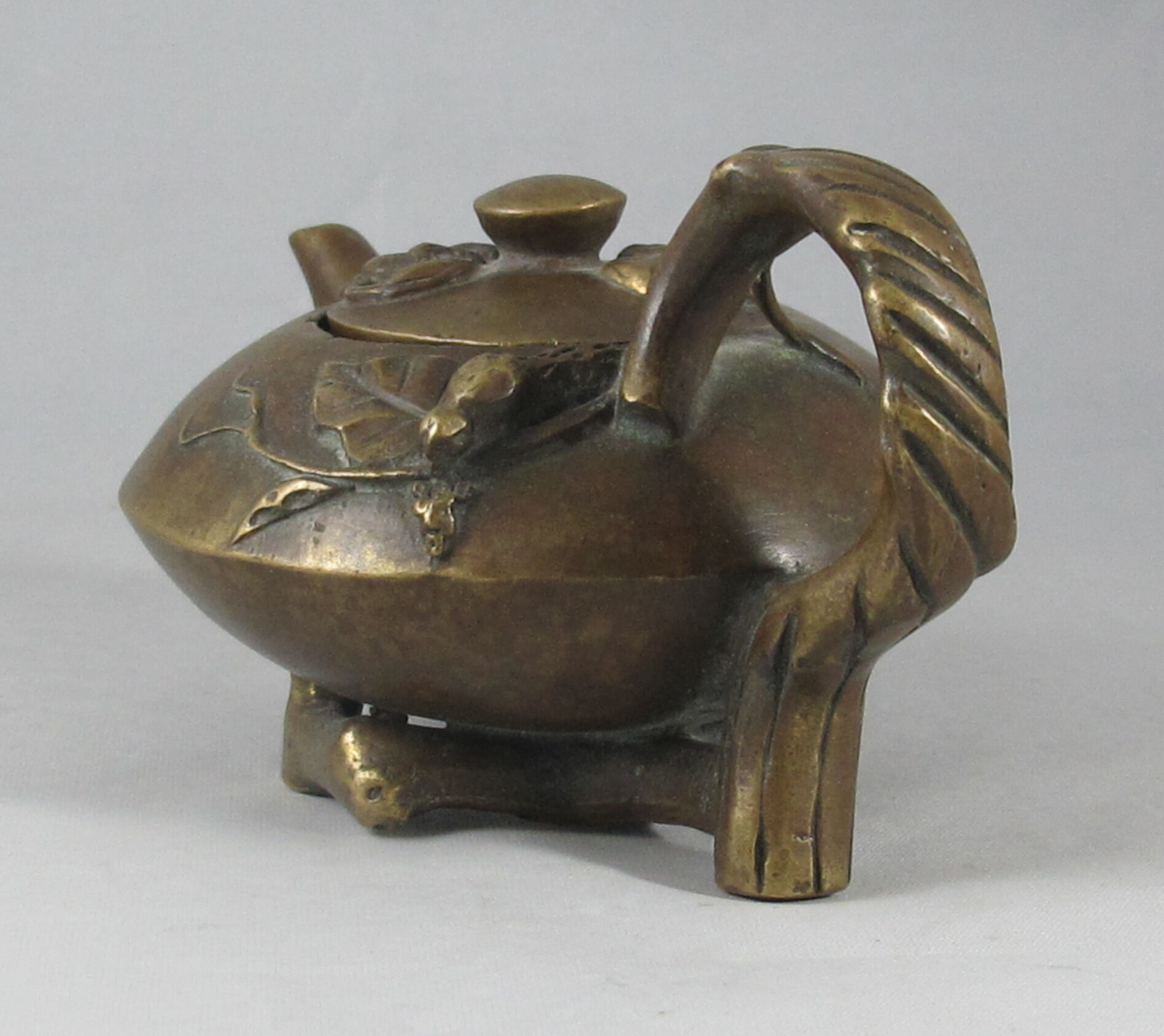 Old chinese bronze teapot