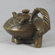 Old chinese bronze teapot