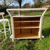 Vintage bar counter with its stools