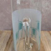 Vintage glass pitcher from the 1950s – geometric design