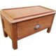 Bedside table with chest drawer on teak wood desk legs